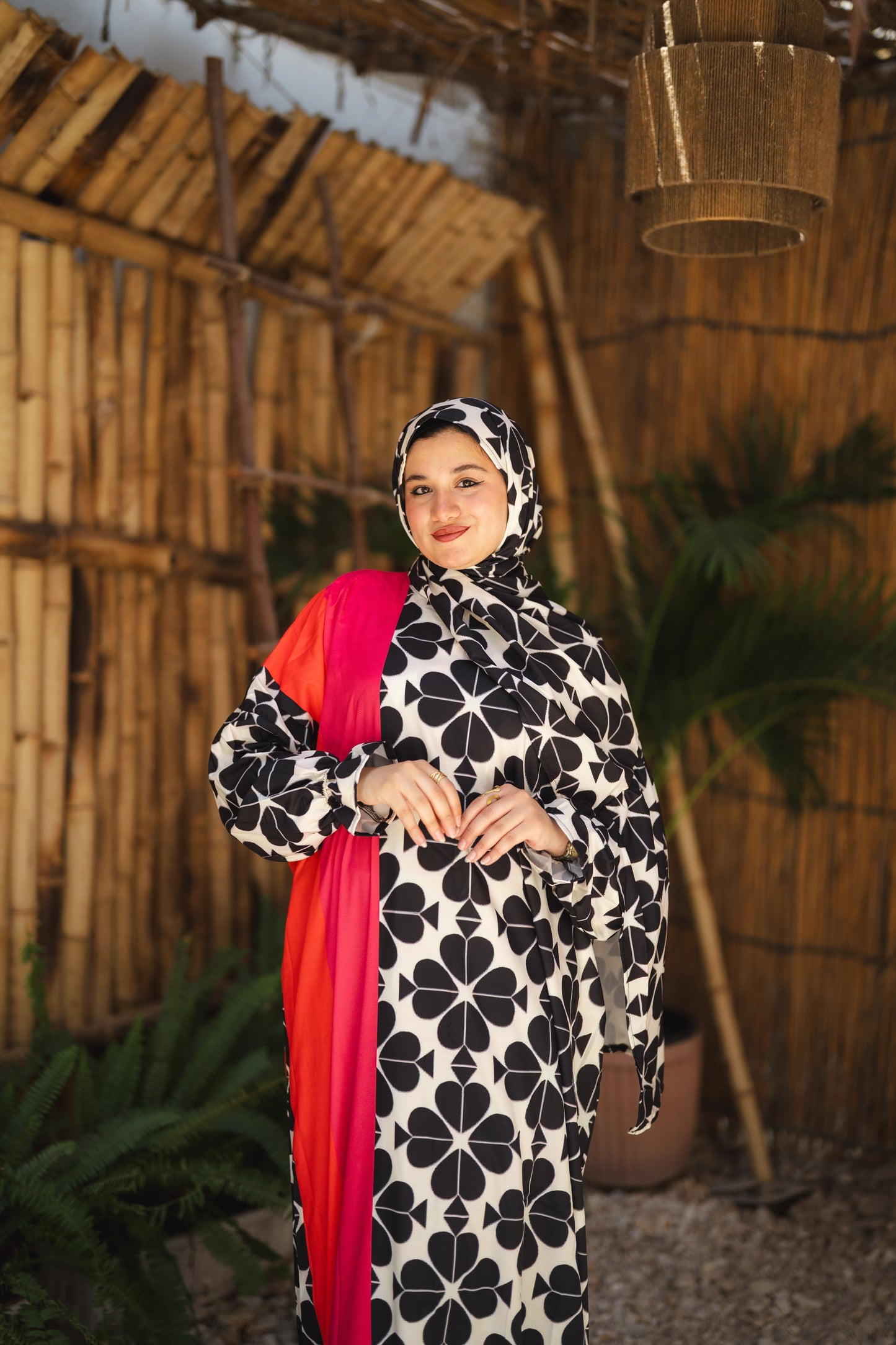 esdal soft masbrad - red & hexagons
