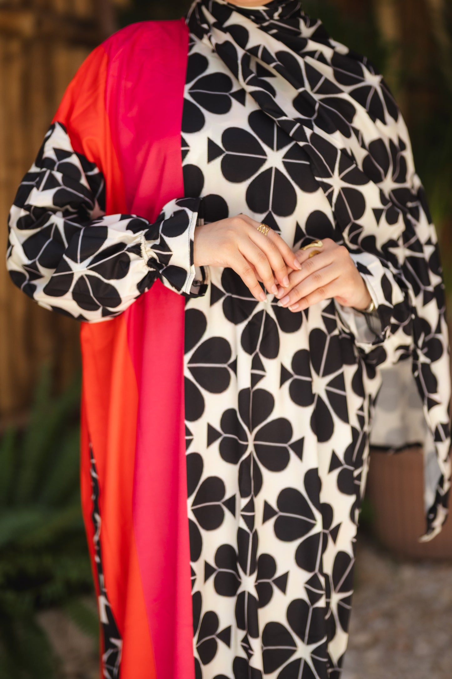 esdal soft masbrad - red & hexagons