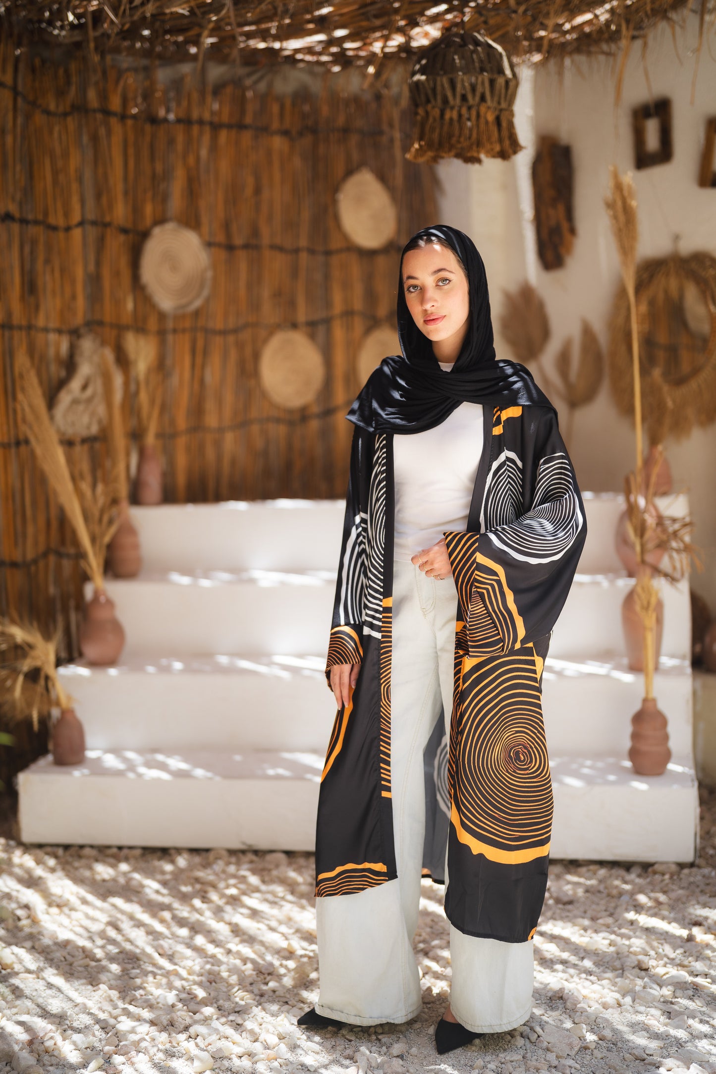 cardigan satin - nutshell black
