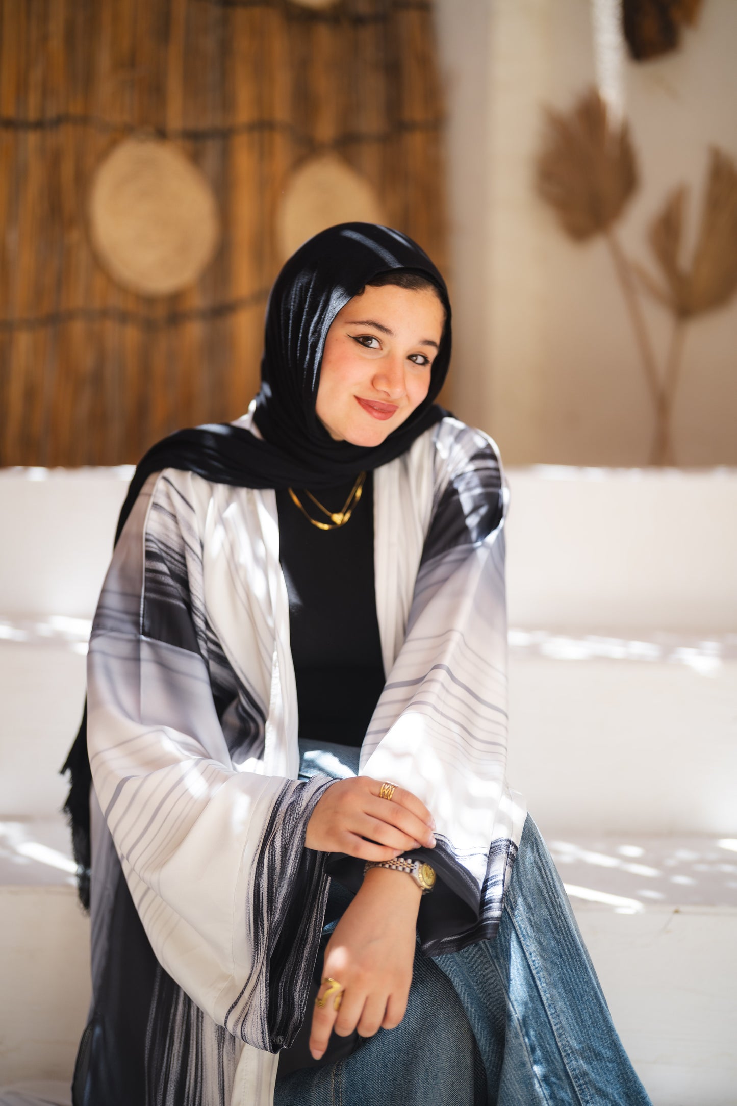 cardigan satin - clean lines