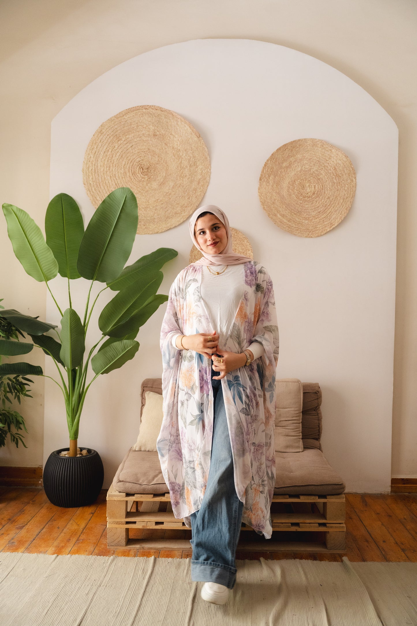 kimono shiffon - floral