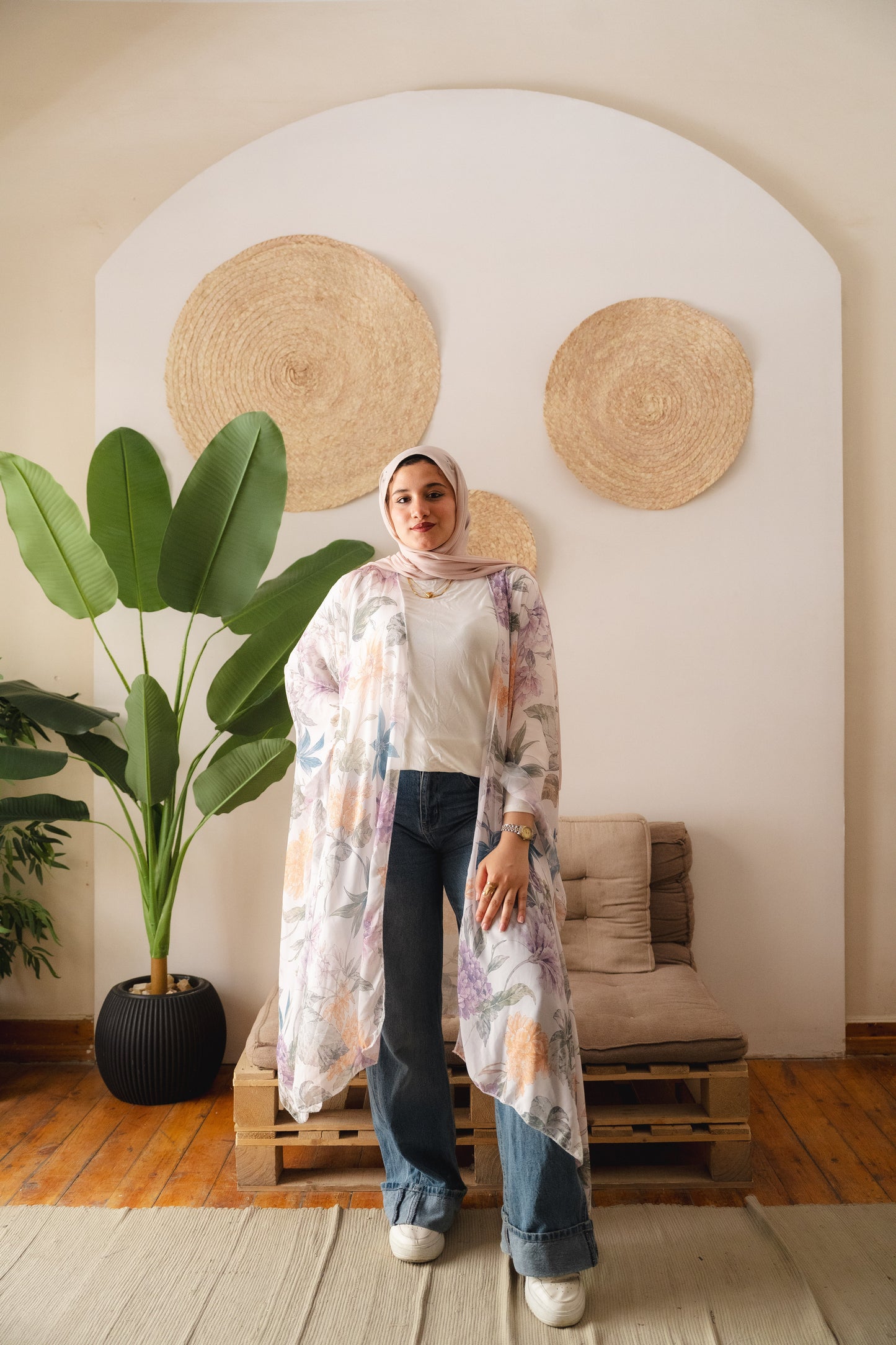 kimono shiffon - floral