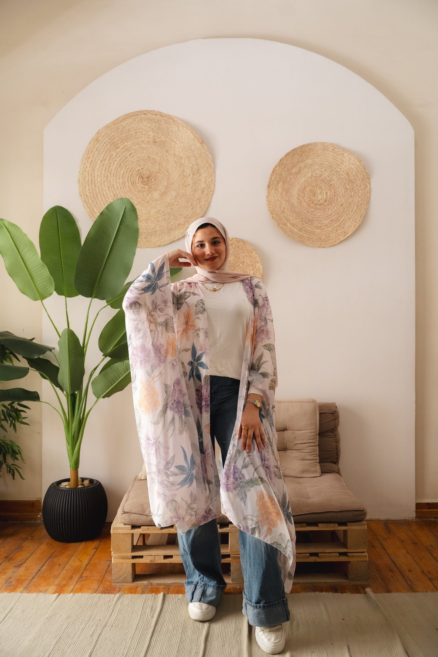 kimono shiffon - floral