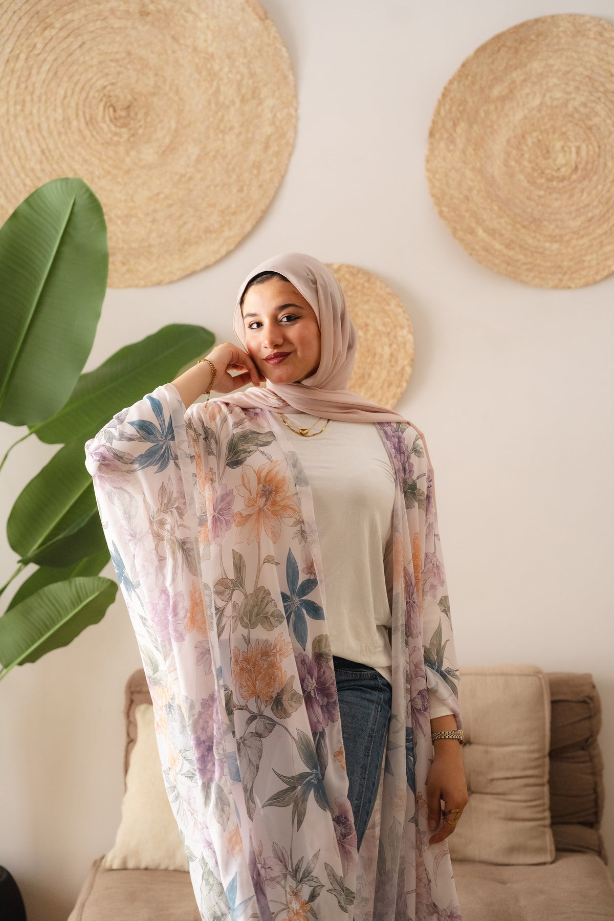 kimono shiffon - floral