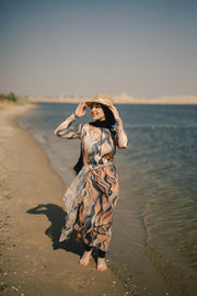 Burkini - brown wave