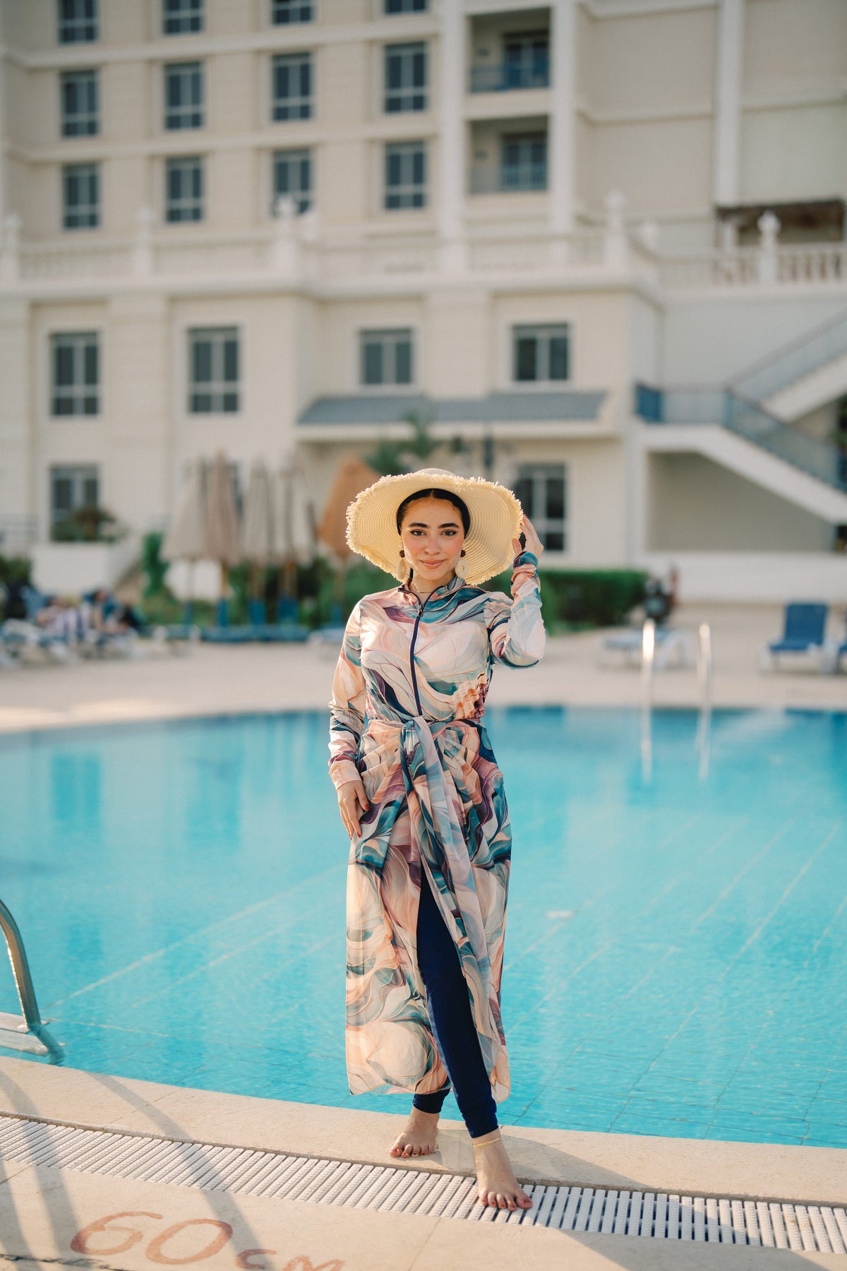 Burkini - pink & blue mix