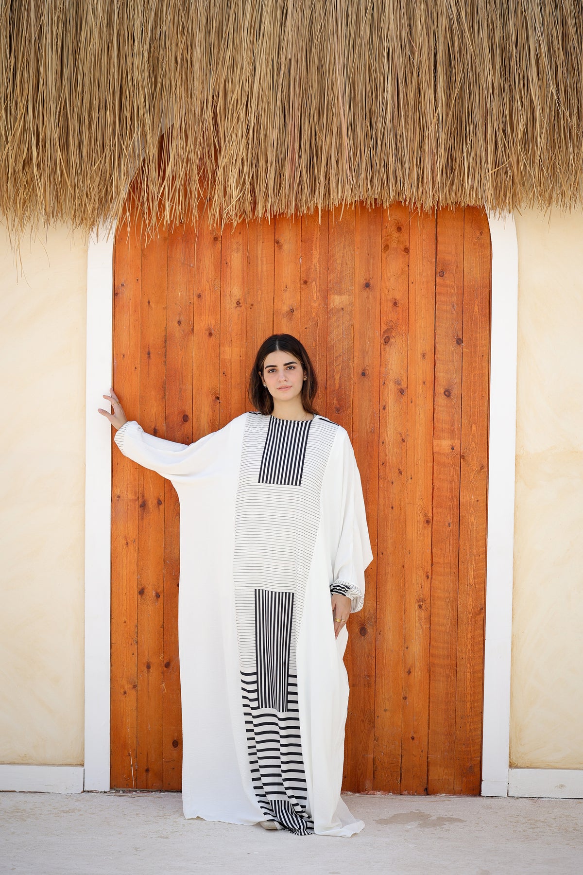 CY Malhfa - white & black pattern