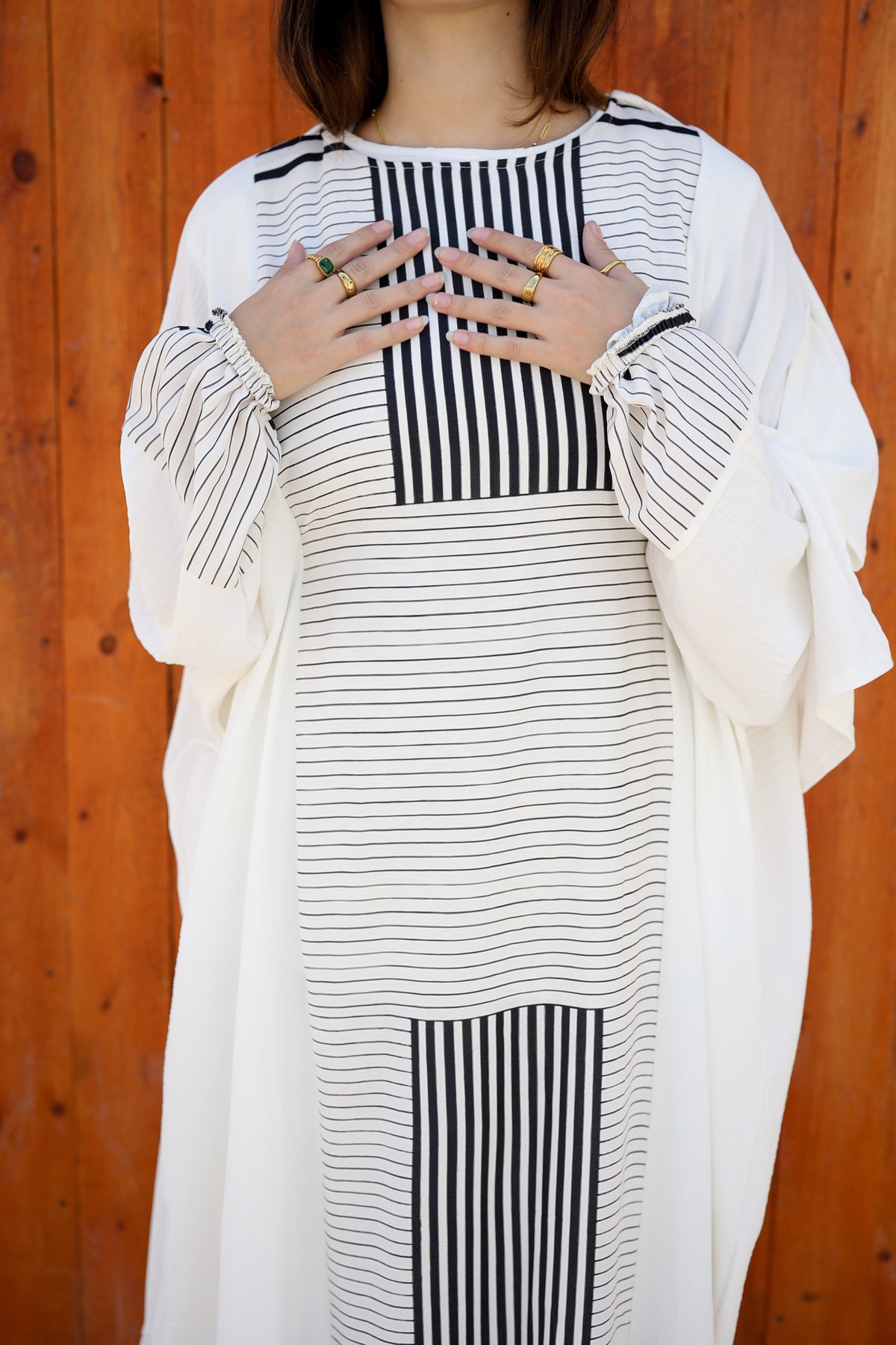 CY Malhfa - white & black pattern