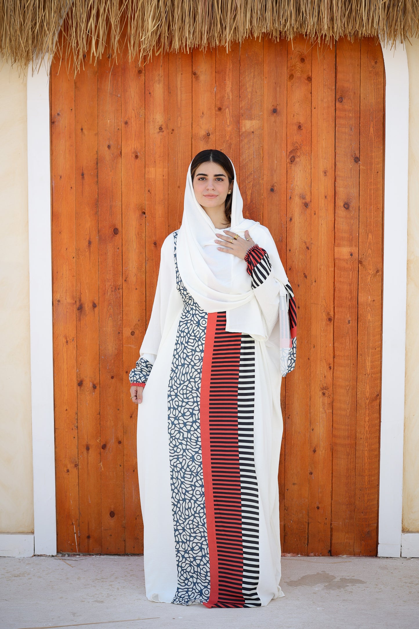 CY Malhfa - white, red & black