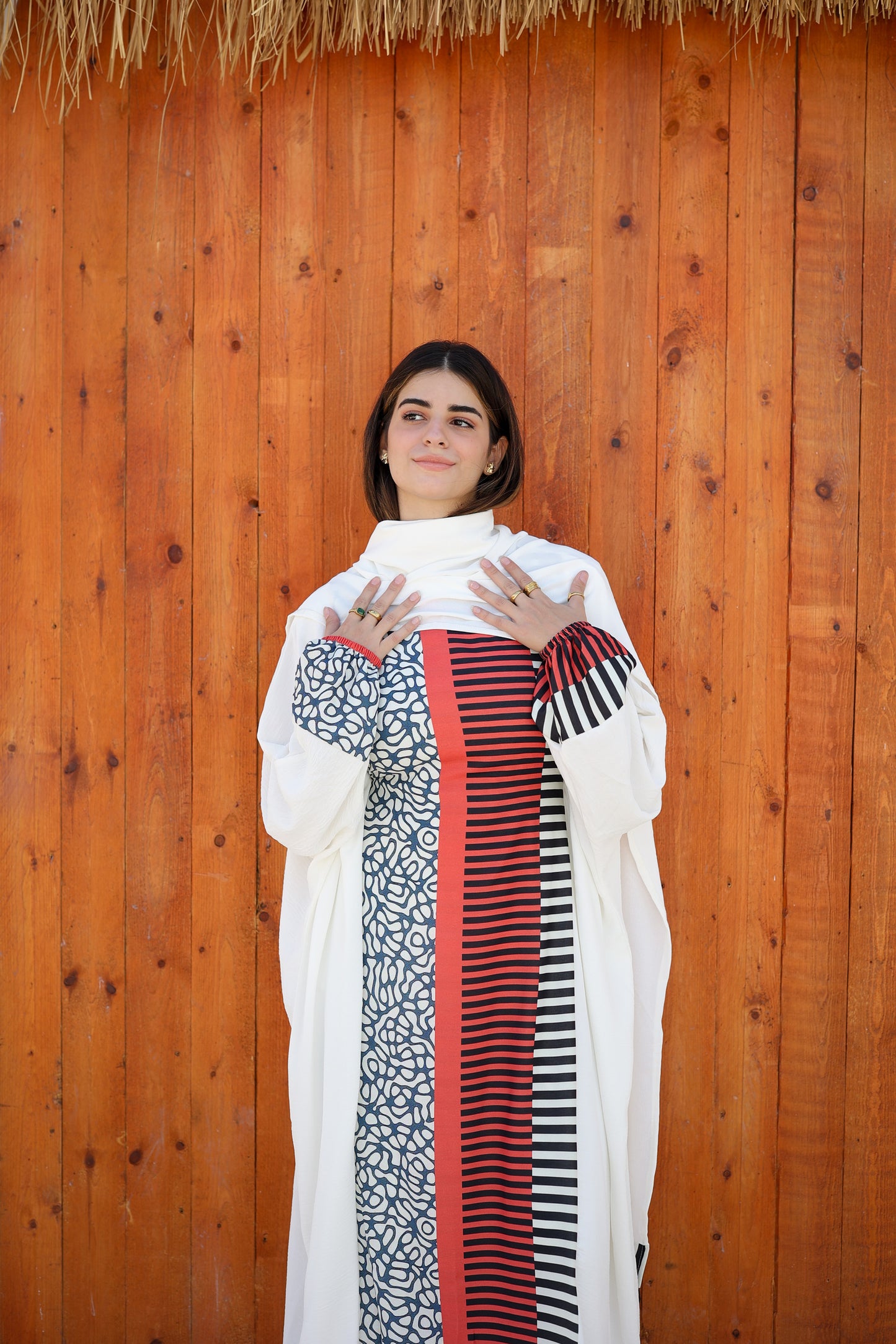 CY Malhfa - white, red & black