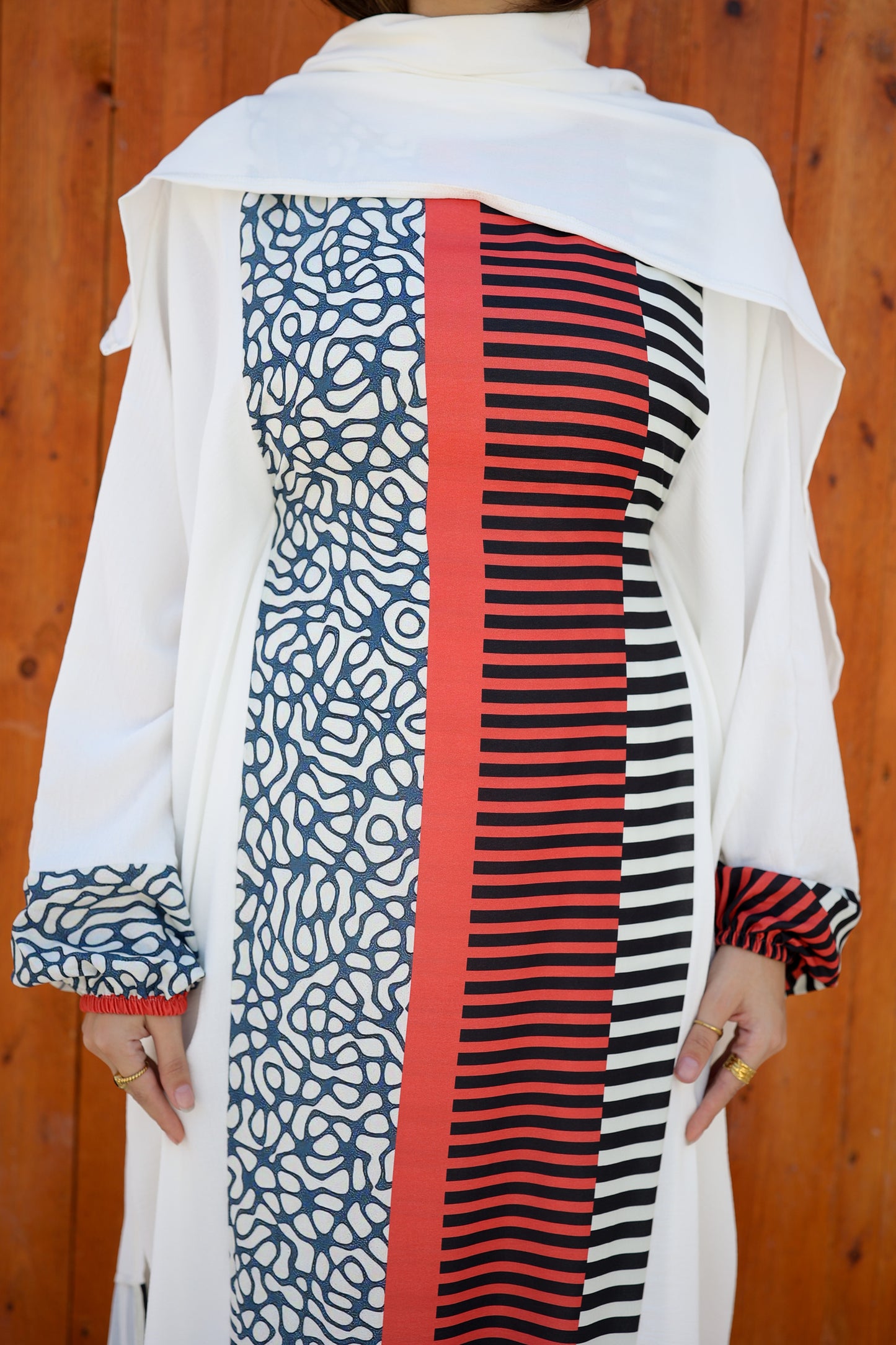 CY Malhfa - white, red & black