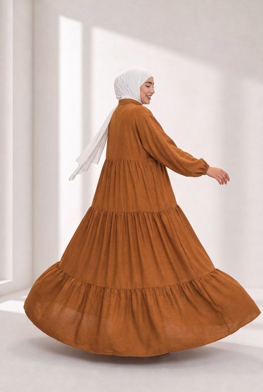 Dress - cinnamon
