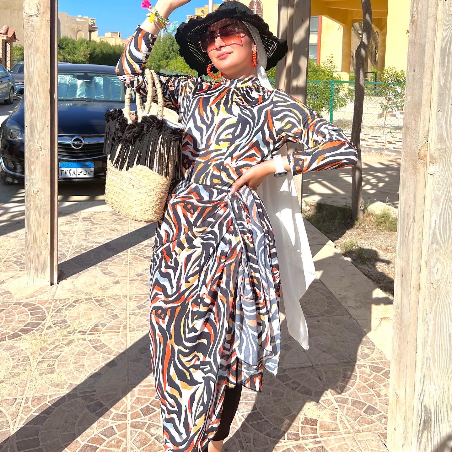 burkini - colorful zebra