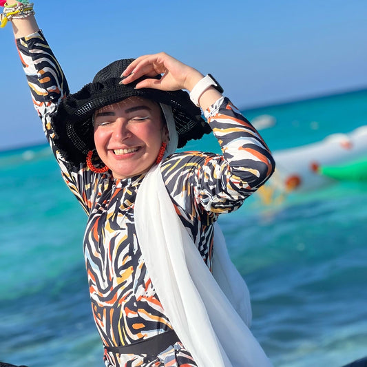 burkini - colorful zebra