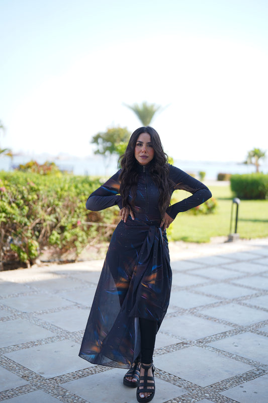 Swim Cover-Up Wrap Skirt