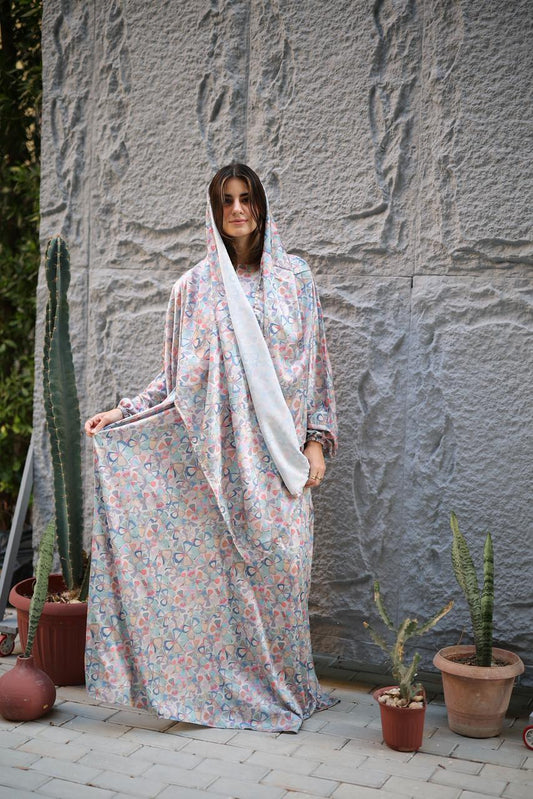 Malhafa satin - small triangles