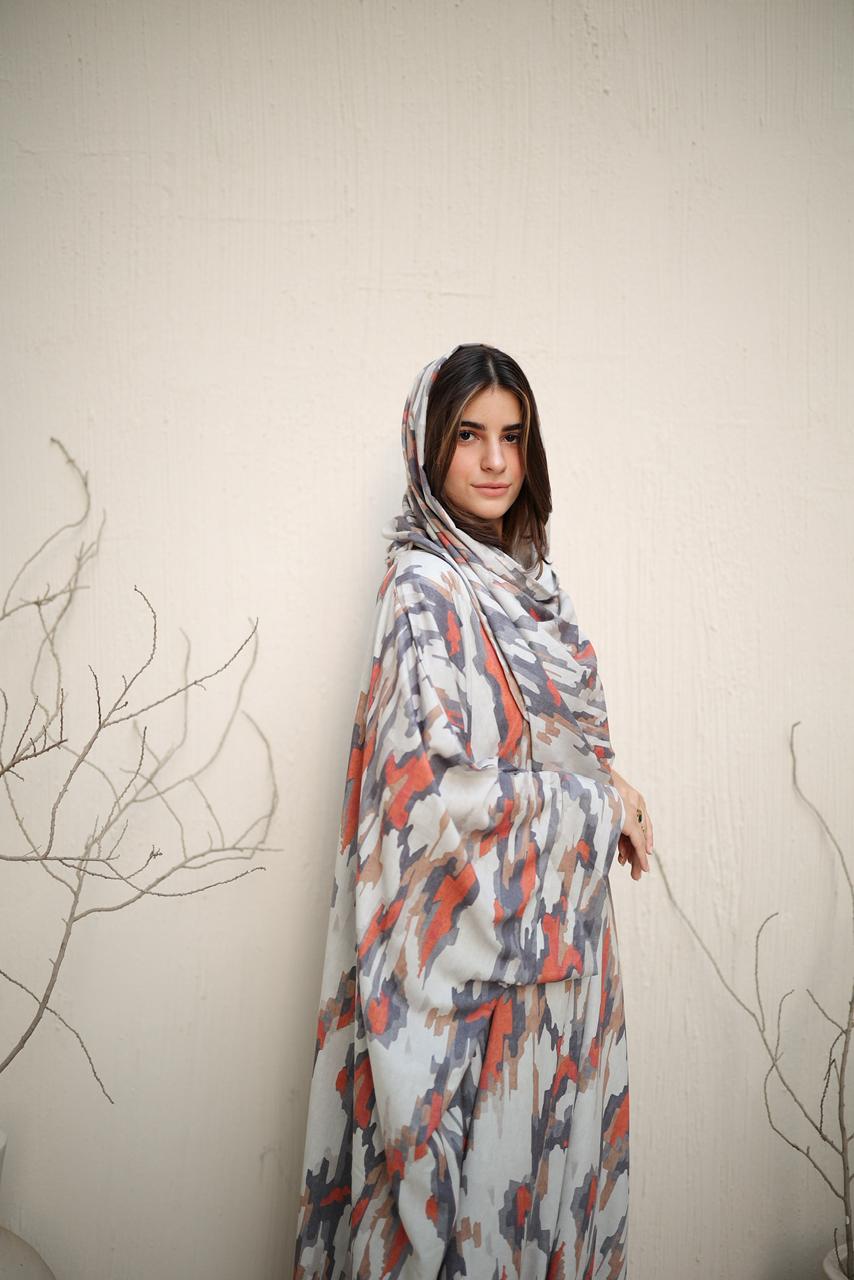 Malhafa soft - orange stripes