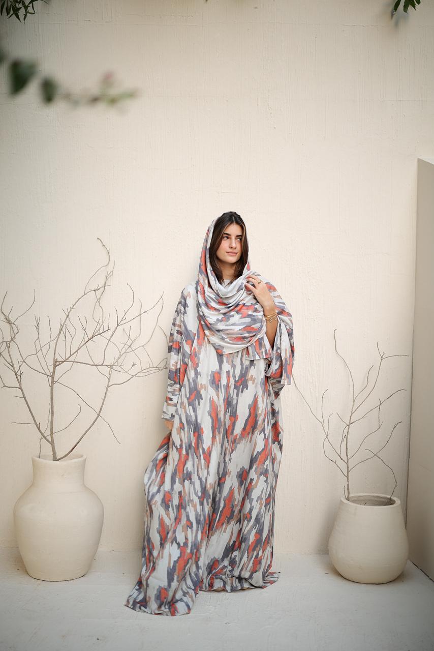 Malhafa soft - orange stripes