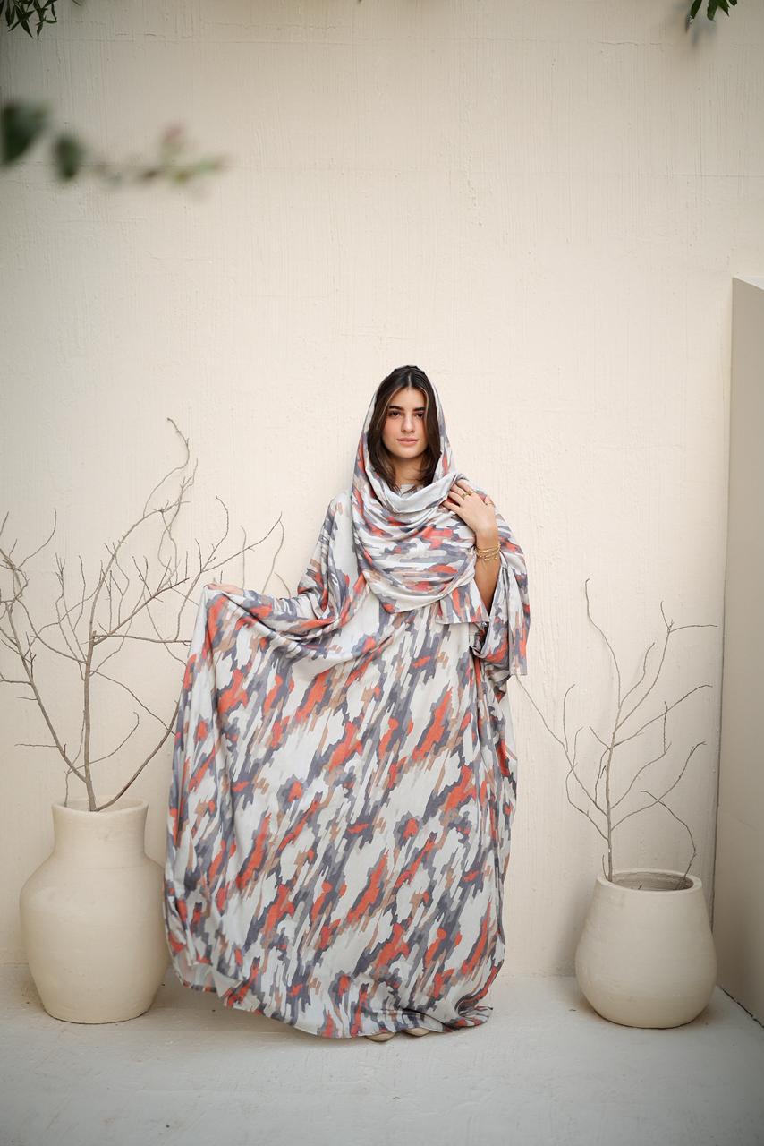 Malhafa soft - orange stripes