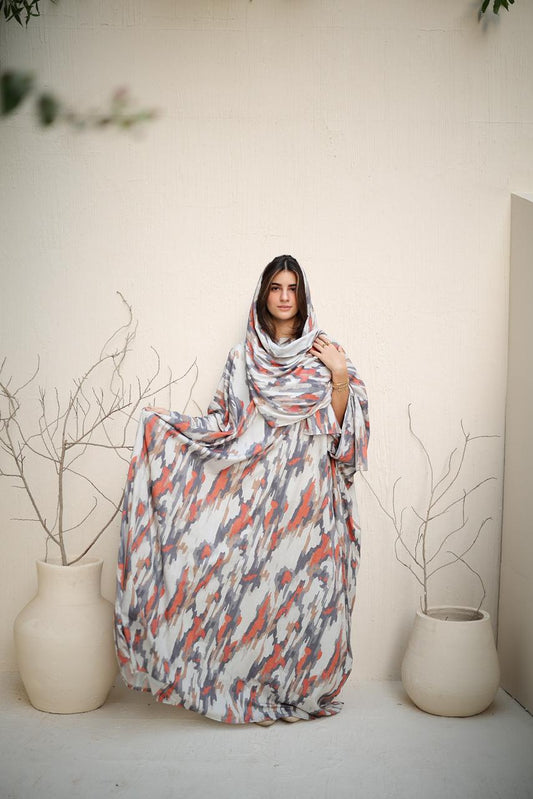 Malhafa soft - orange stripes