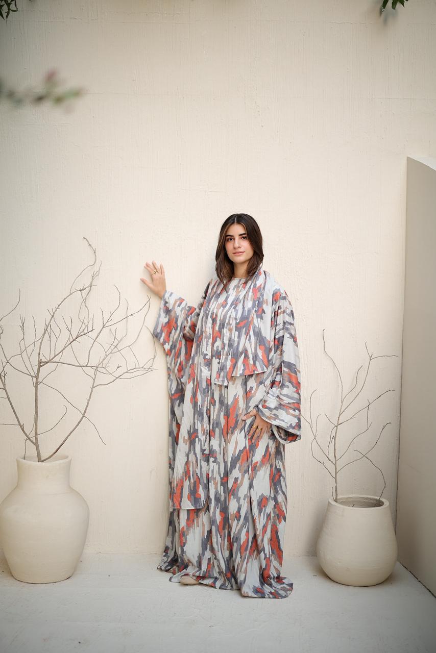 Malhafa soft - orange stripes