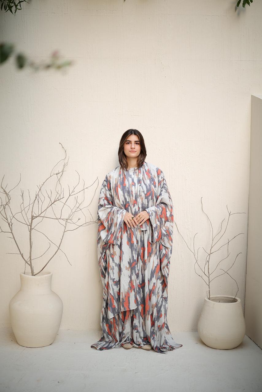 Malhafa soft - orange stripes