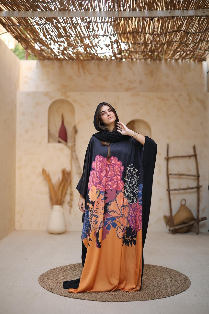 Malhafa mix - black and orange blooming