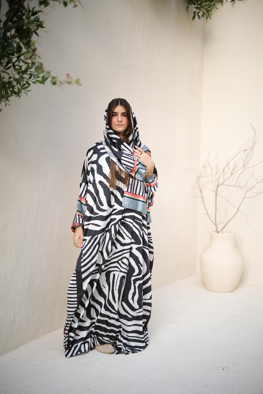 Malhafa satin - zebra