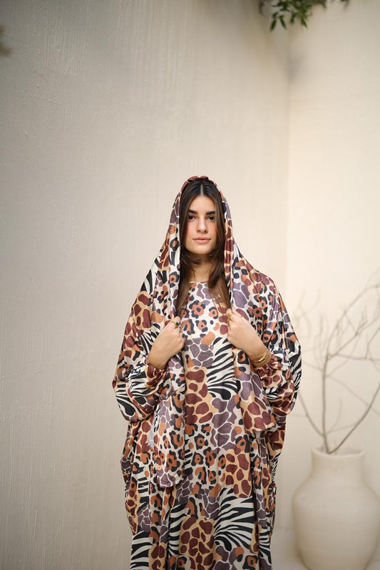 Malhafa satin - leopard