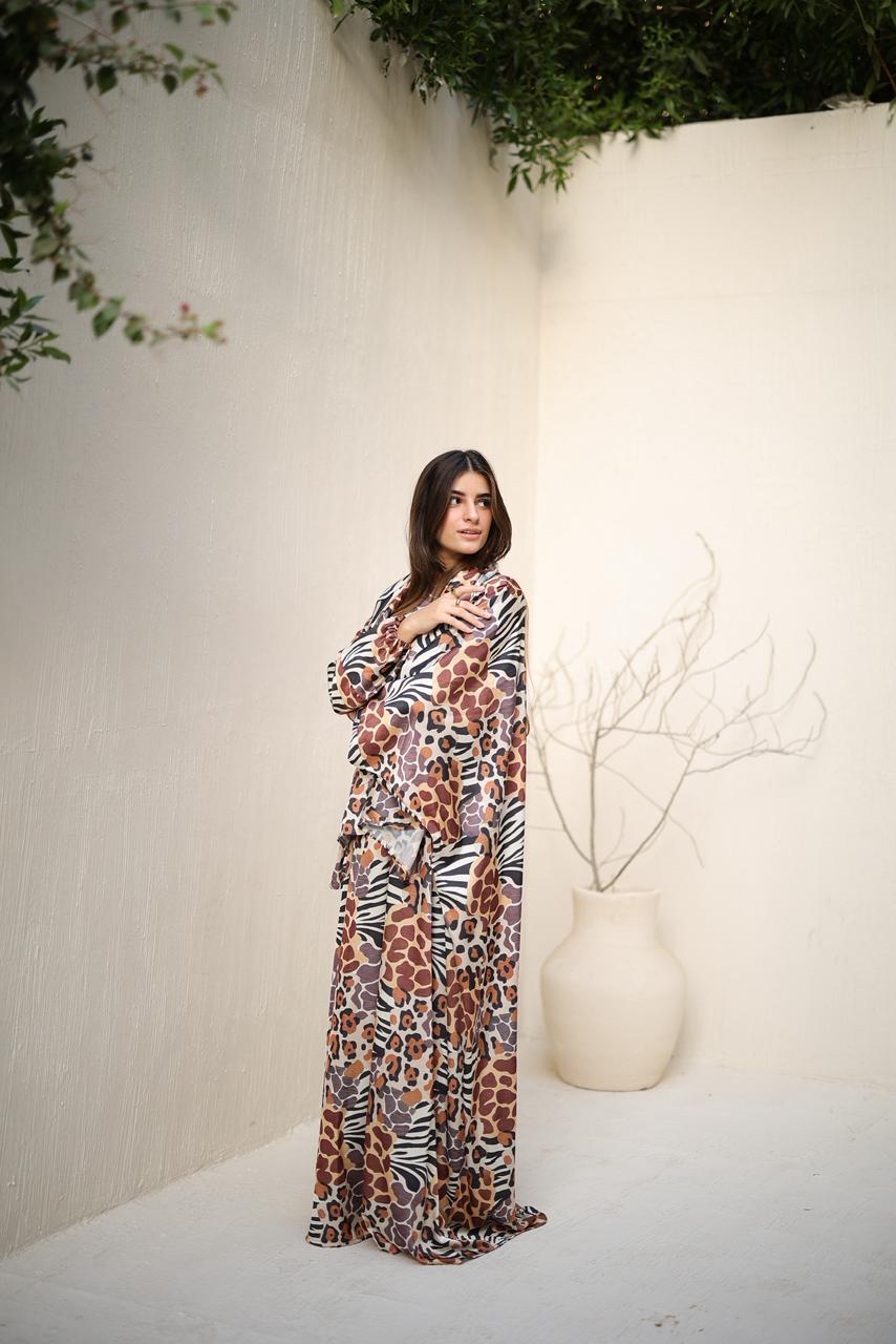 Malhafa satin - leopard