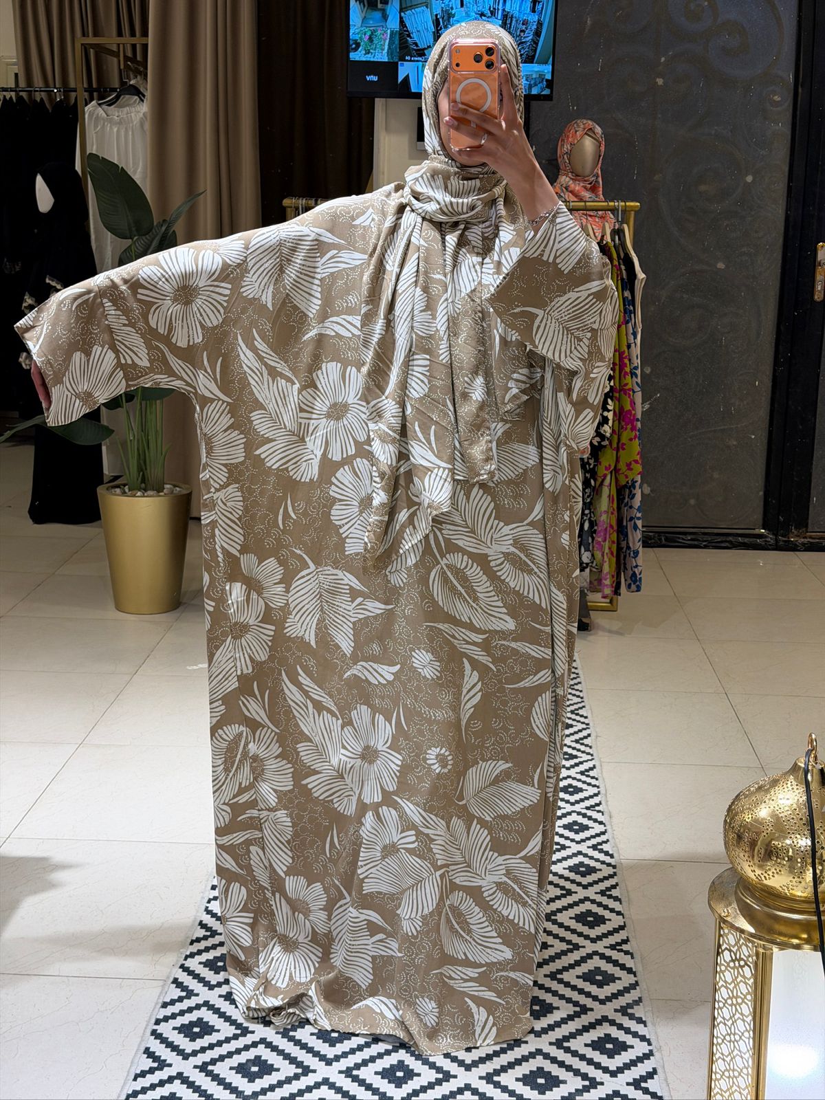 Isdal - viscose gold & white