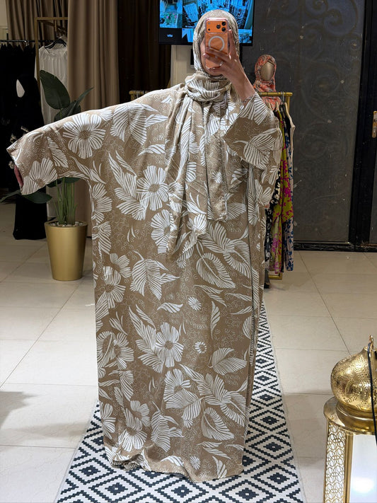 Isdal - viscose gold & white