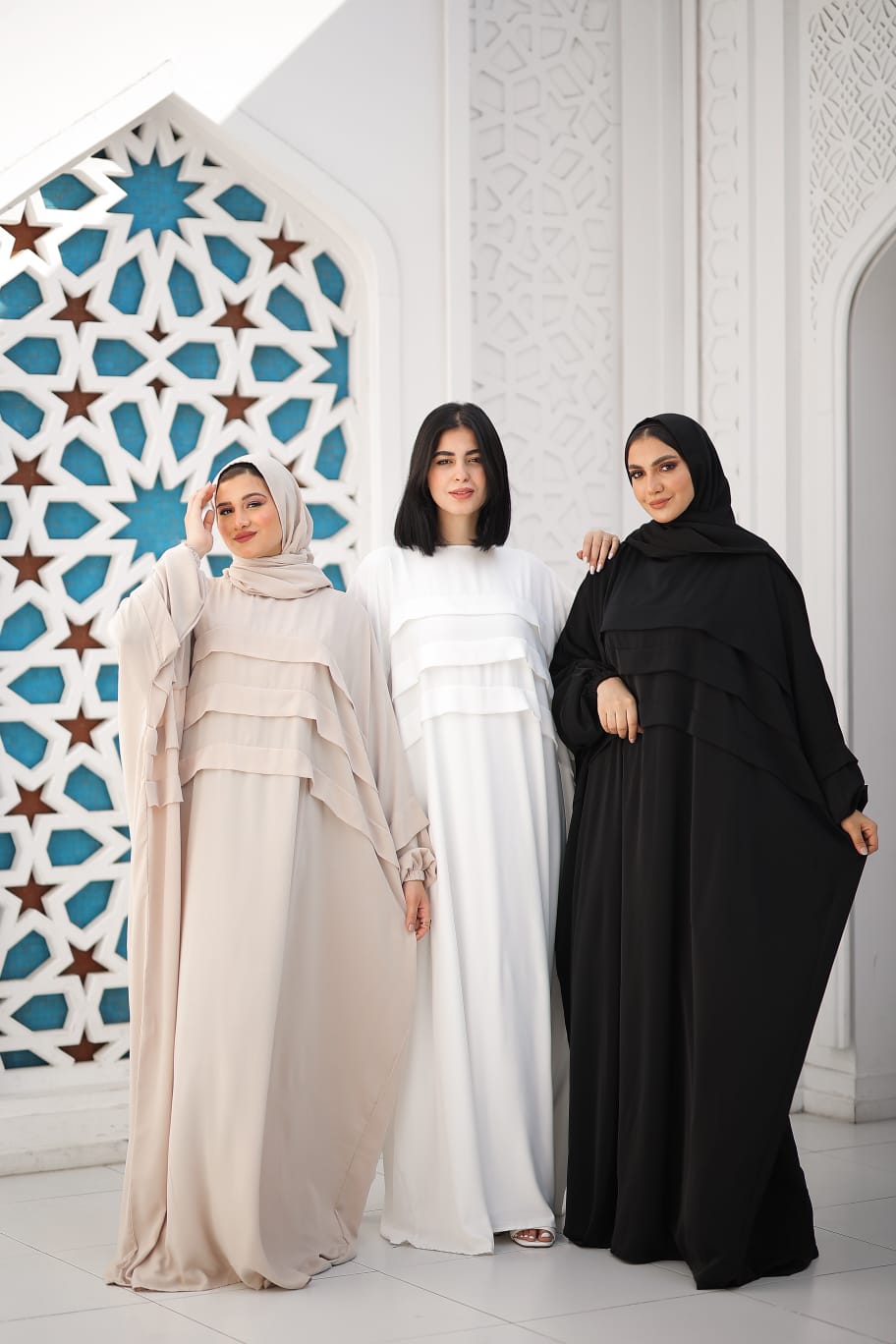 abaya harir - white out