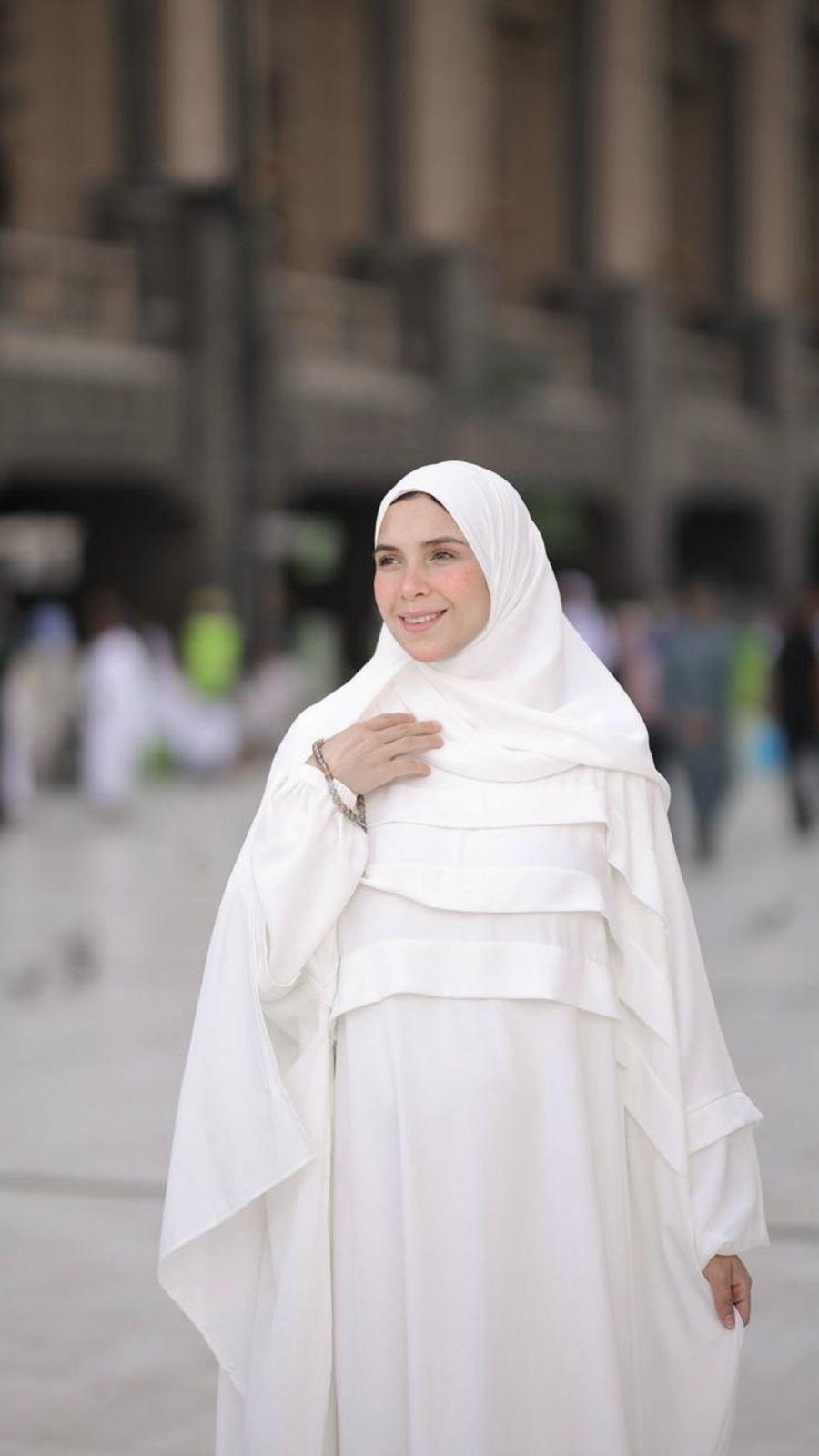 abaya harir - white out