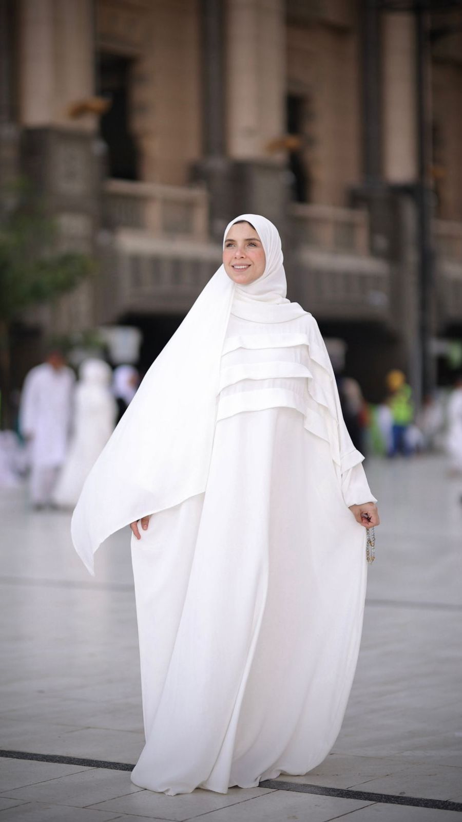 abaya harir - white out