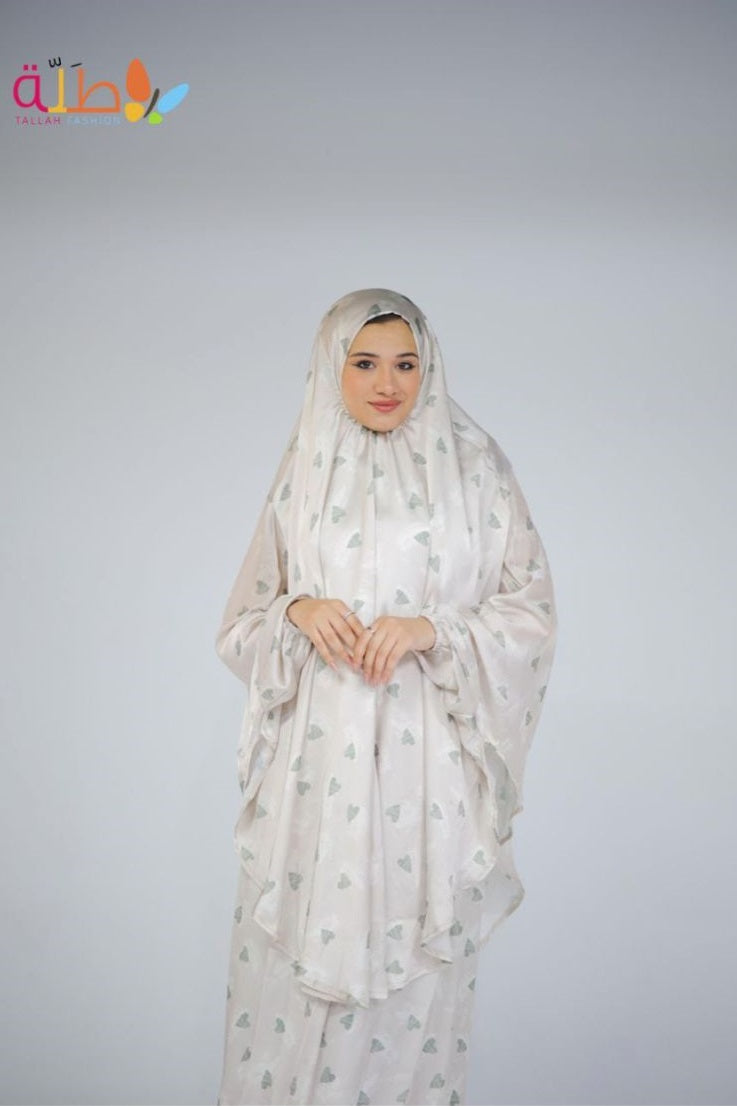 Satin Isdal 2 pieces- pearl