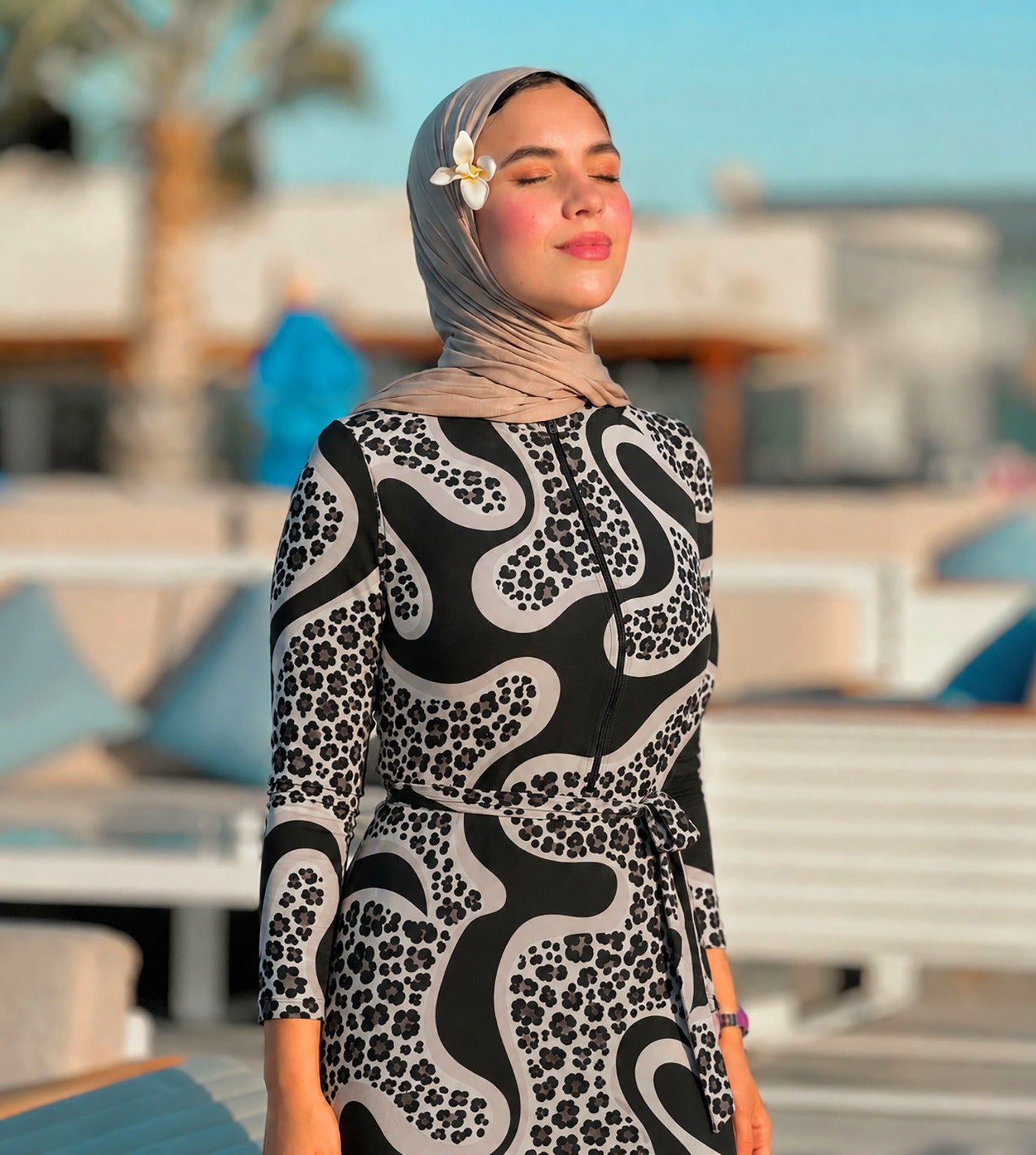 burkini - snake pattern