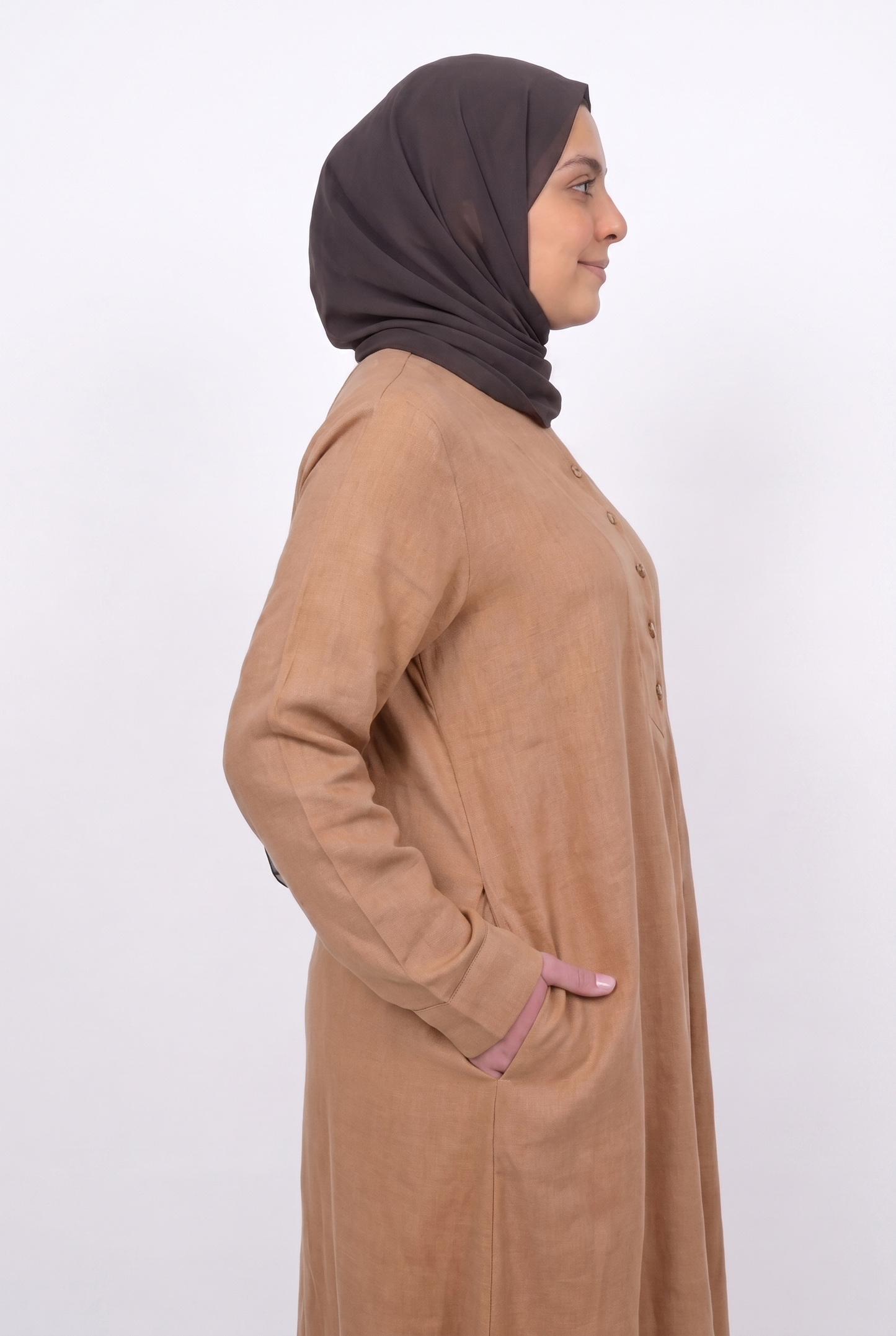 dress - brown