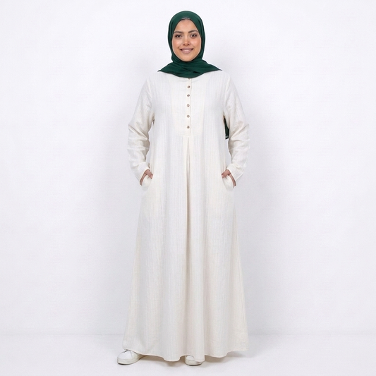 dress - white
