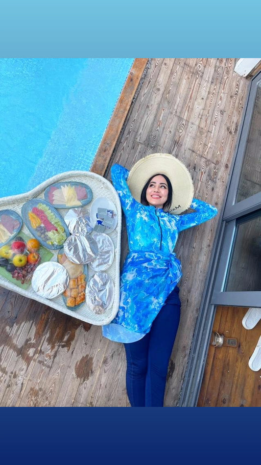 Burkini - ocean baby blue