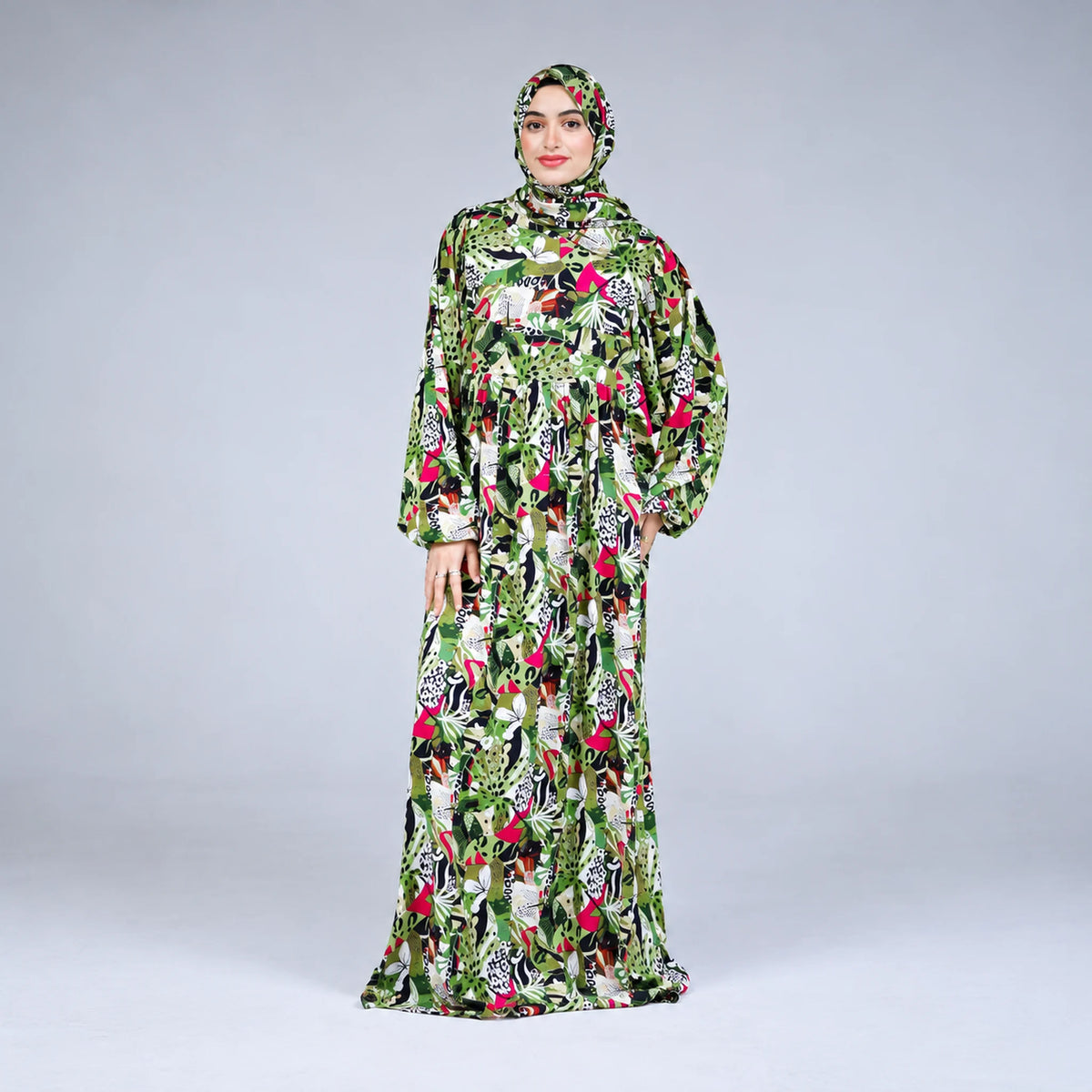 Tallah Isdal, Viscose, Multicolour, botanical print, gallery photo 2.