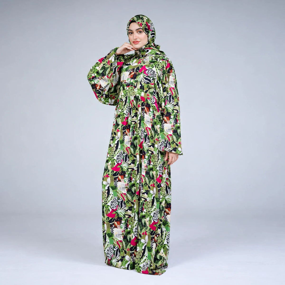 Tallah Isdal, Viscose, Multicolour, botanical print, gallery photo 4.